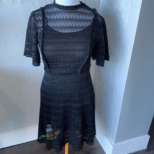 NWT, M MISSONI Black Knit dress